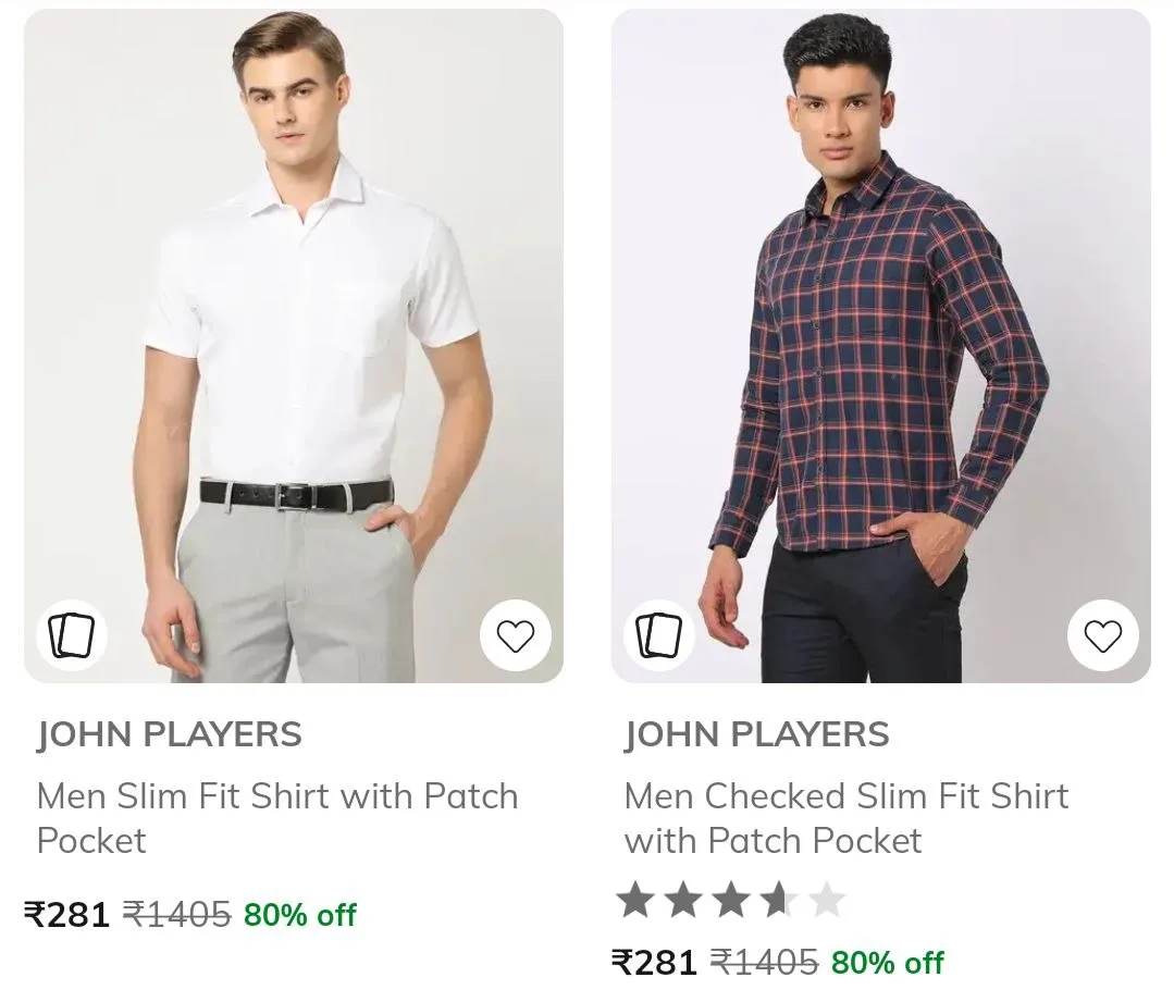 🔥 LOOT - AJIO Loot : Upto 85% Off On John Players Clothing🔥.