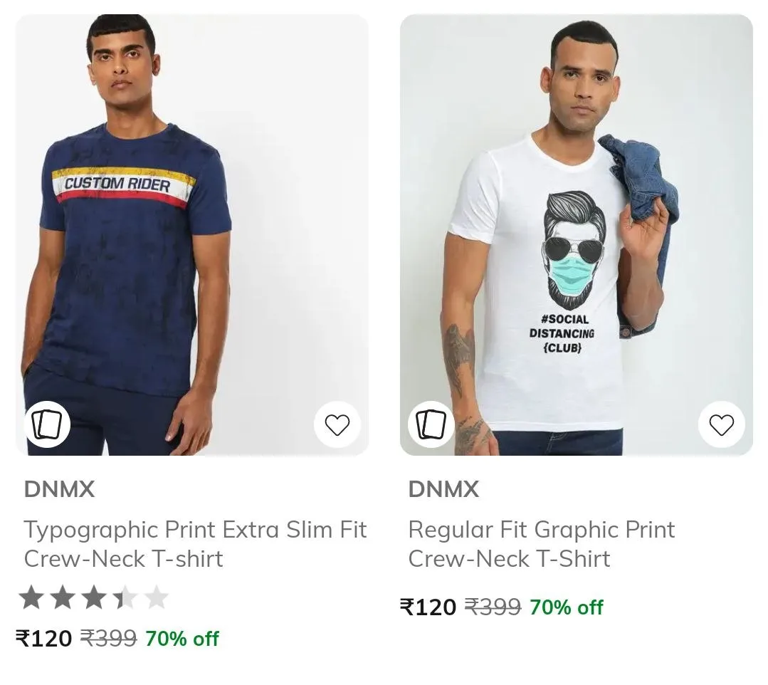 🔥 LOOT - AJIO Loot : DNMX Clothing Starts @ Rs.101 + Bank offers
