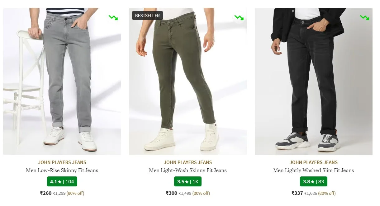 **Ajio | Upto 80% Off On John Players