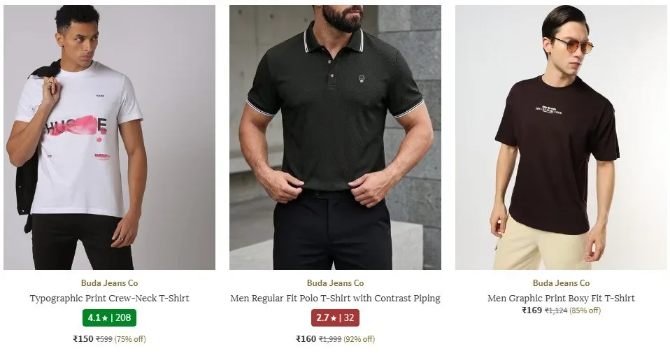 Ajio |  Upto 85% Off On Buda Jeans Co Clothing.