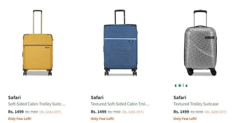 🔥 LOOT - Myntra Loot  : Min 75% Off On Branded Trolleys/Suitcases + Bank Offers