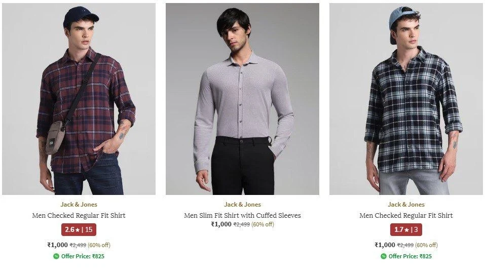 🔥 LOOT - AJIO Loot : Upto 70% Off On Jack & Jones Clothing.