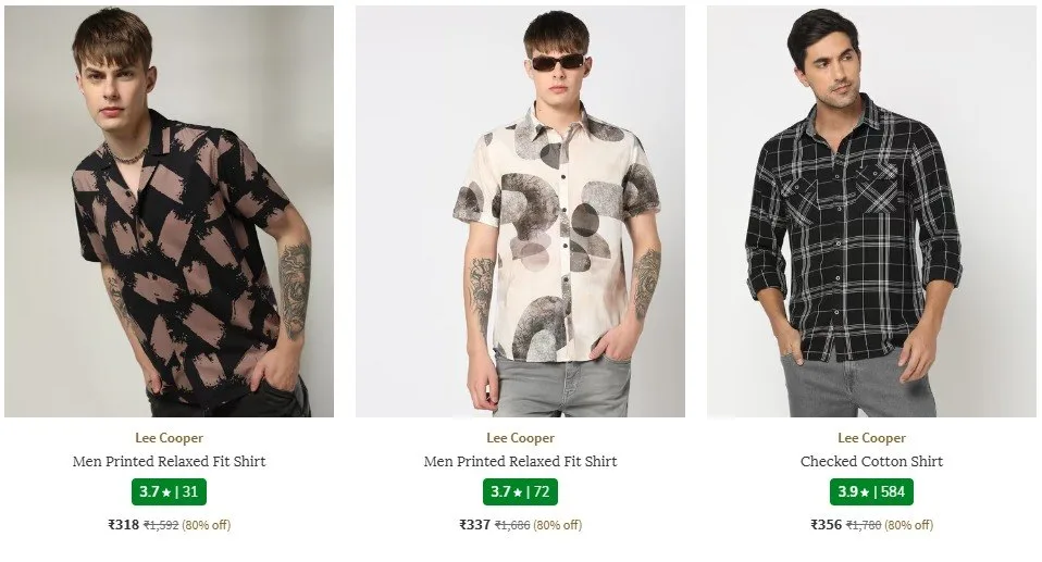 🔥 LOOT - AJIO Loot : 80% Off On Lee Cooper Mens Clothing🔥.
