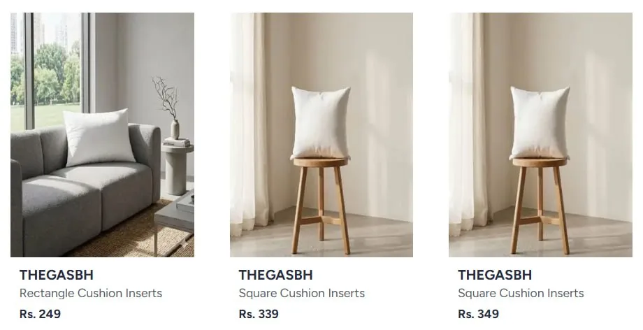 **Myntra | Buy THEGASBH Home Furnishing starting at 249/-🔥
