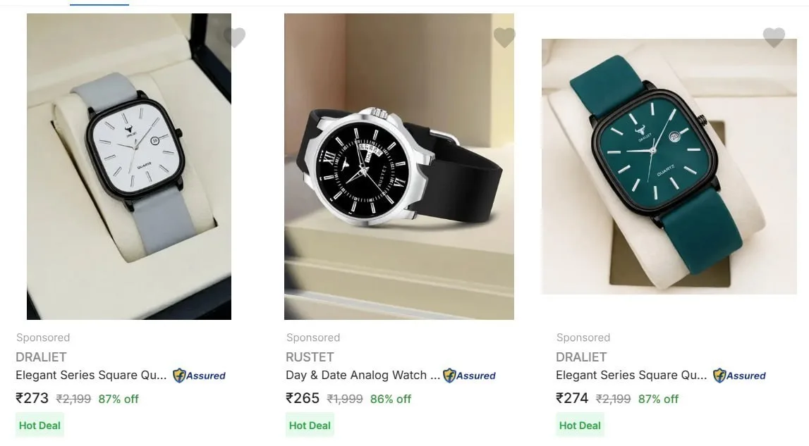Upto 90% Off On Watches.