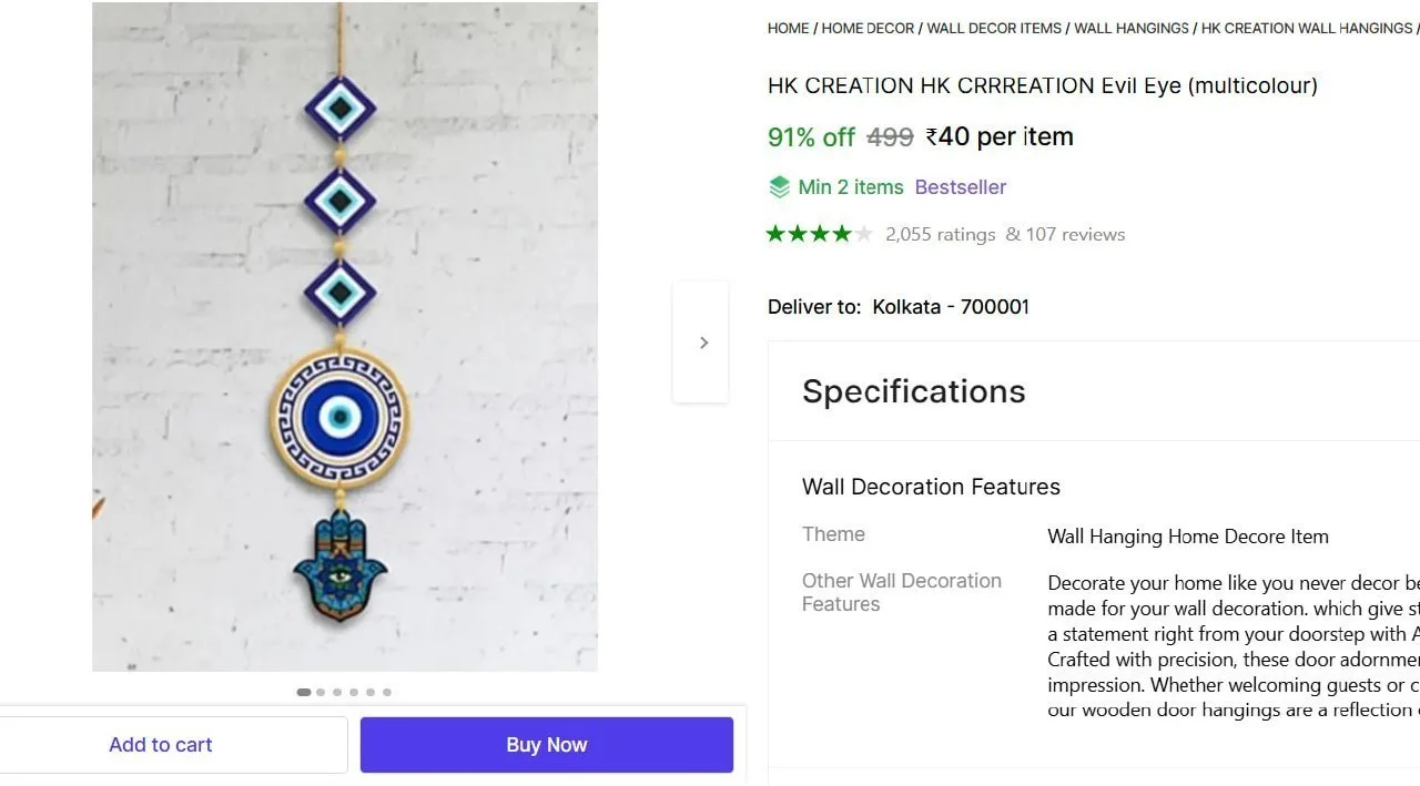 **Shopsy | 🔥  Decorative Wall Hanging From ₹40