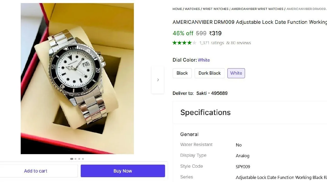 Analog Watch - For Men @ 319