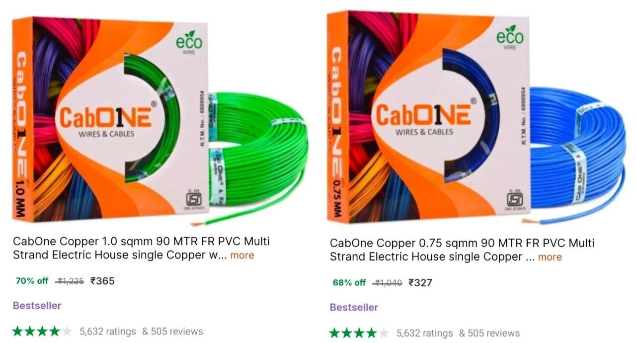 Big Discount Copper Wire 90M