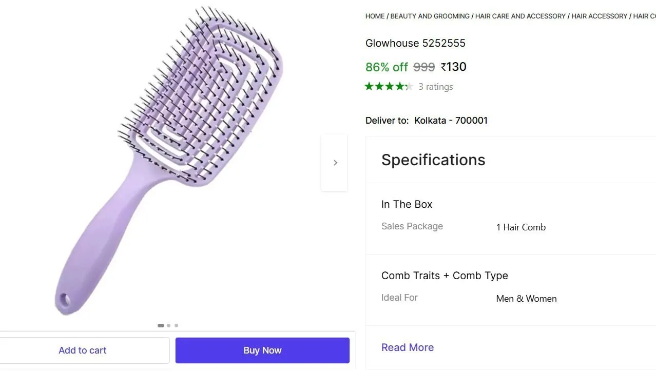 Hair Comb @ 130