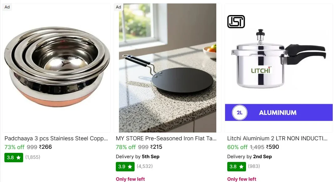 **Cookware & Serveware from Rs.90 : ** https://bilty.co/8oYuvR