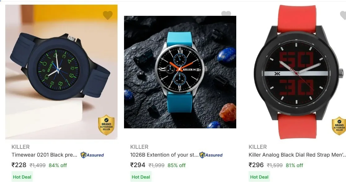 KILLER Wrist Watches Starting from ₹228