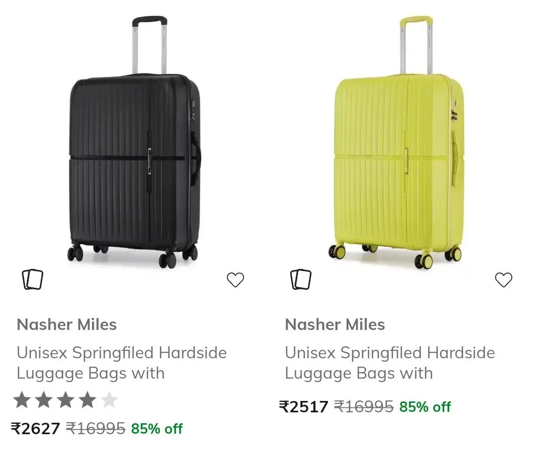🔥 LOOT - AJIO Loot : Upto 85% Off On Luggage & Trolley Bags.