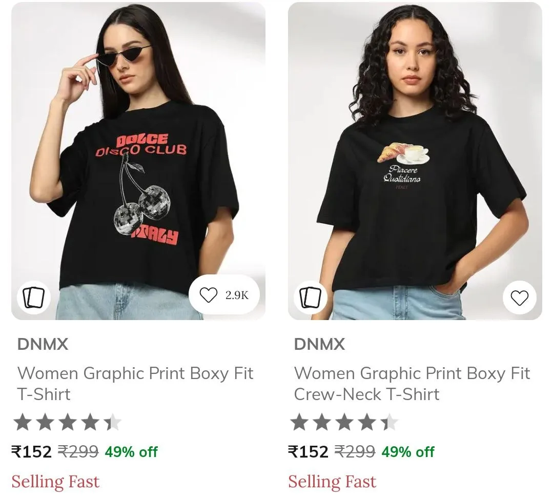 AJIO Loot  Topwear Clothing Under ₹199. Men's