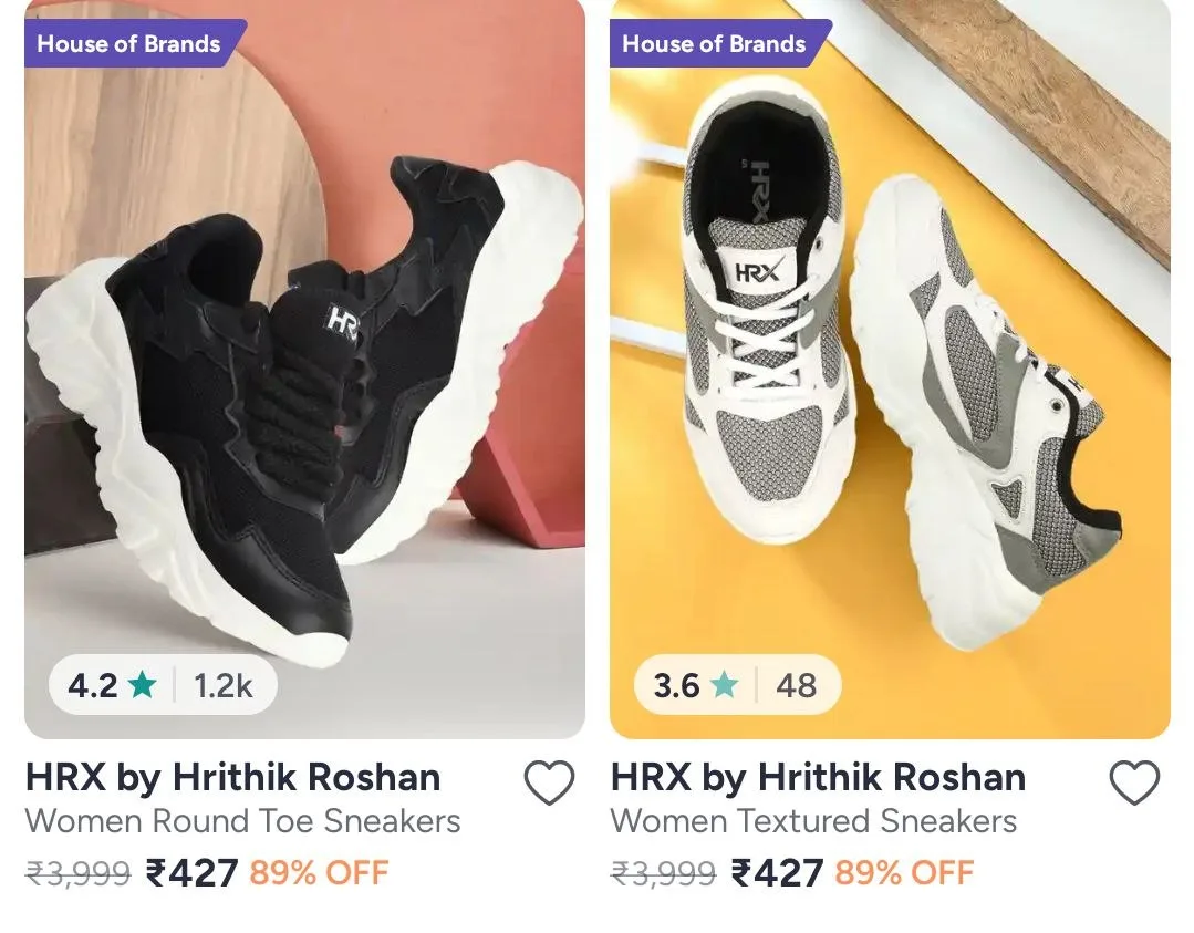 Myntra  Upto 89% Off On HRX Footwear. Men's