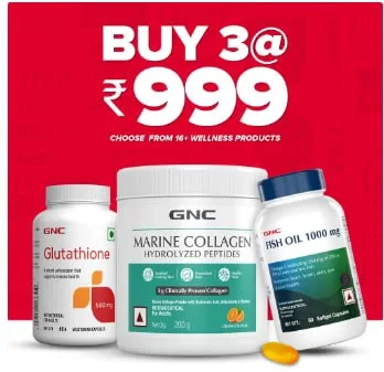 **🔥 GNC WELLNESS COMBO @ ₹999! 💪**✨