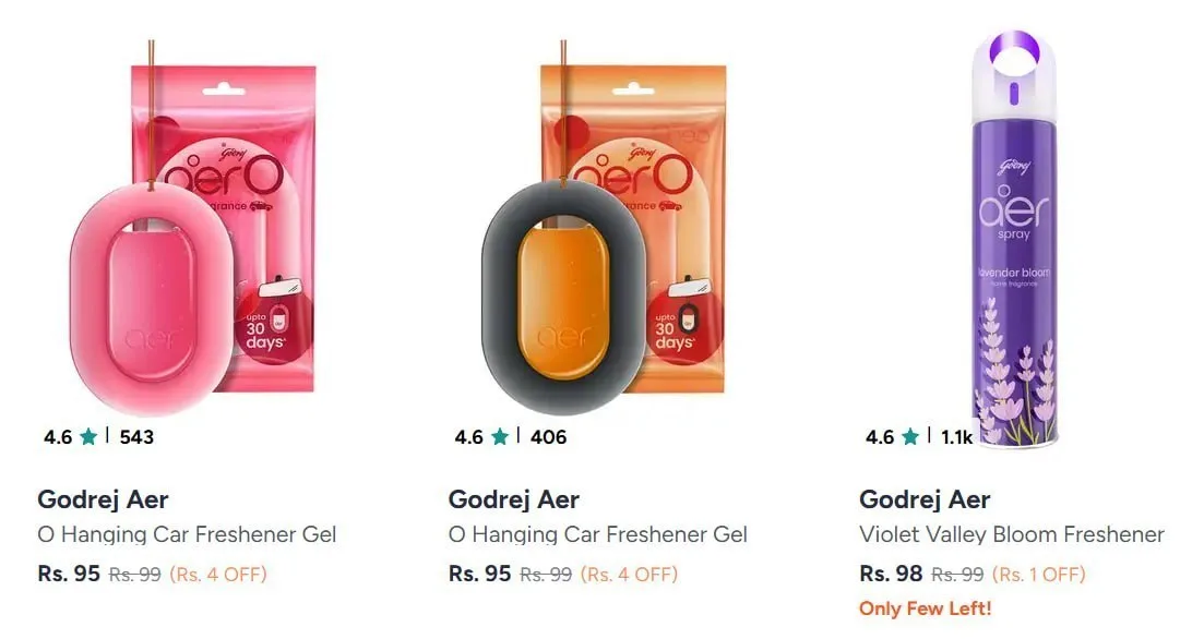 **Myntra : 🔥  Car Freshener Starting From @ ₹95