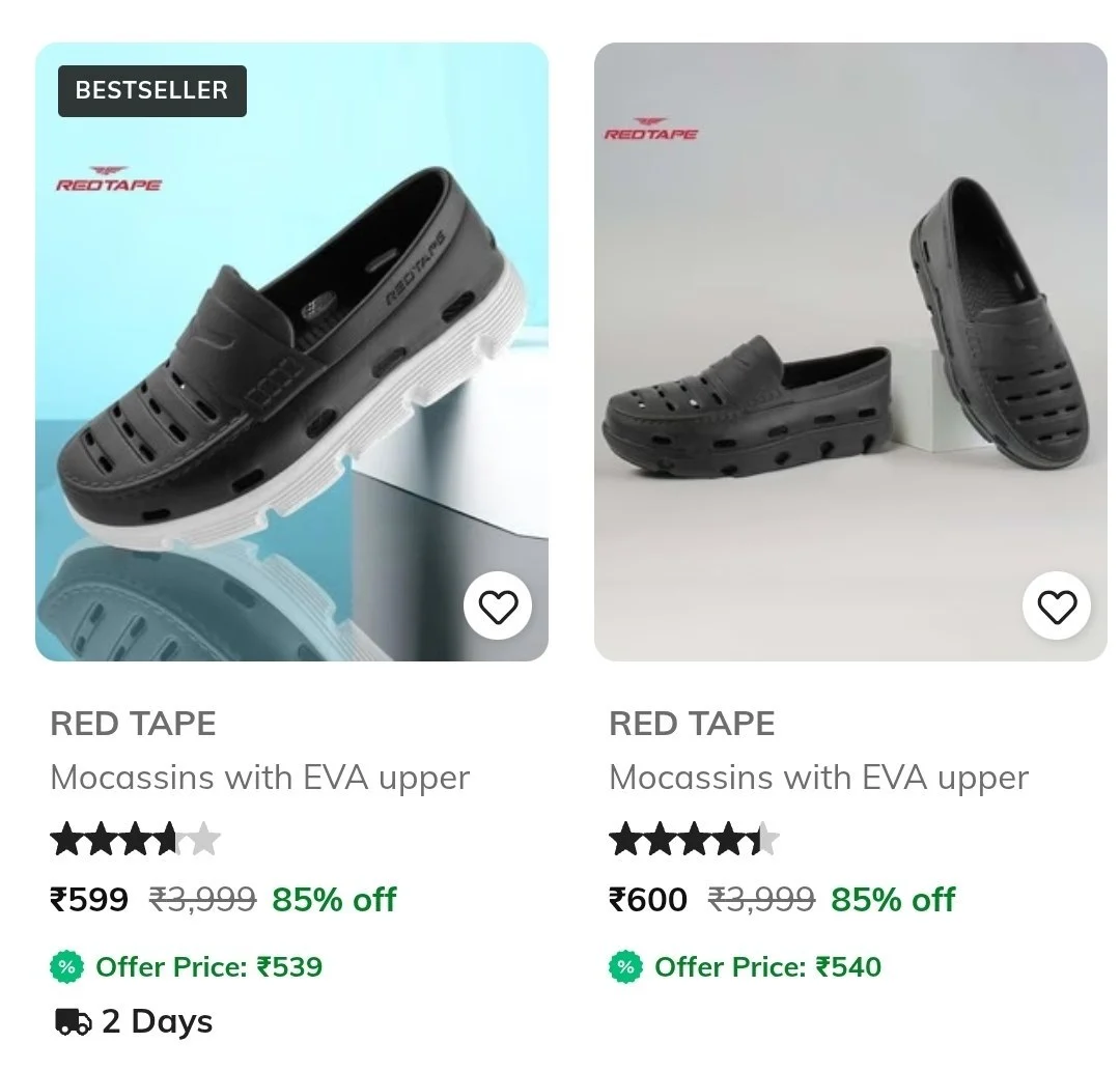 Ajio : Red Tape Shoes at Upto 86% Discount