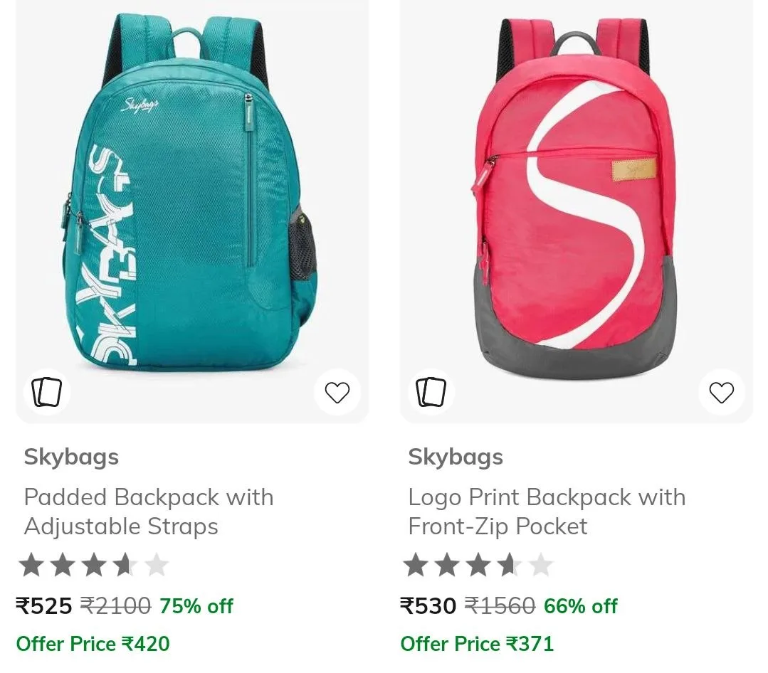 🔥 LOOT - AJIO Loot : Upto 75% Off on Branded Laptop Bags And Backpacks Starts @525