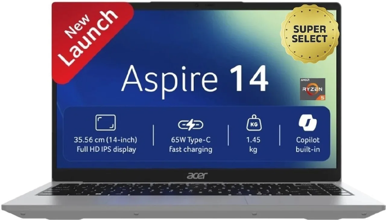 Acer Aspire 14 AMD Ryzen 5 3500U, 8 Gb/256 Gb At Rs.36,990