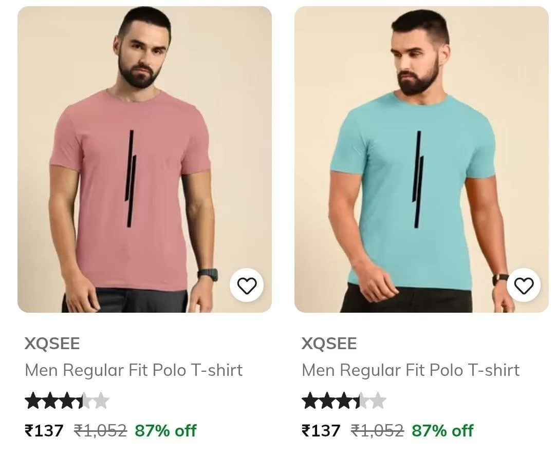**Ajio : Men Polo T-Shirts Starts @199**