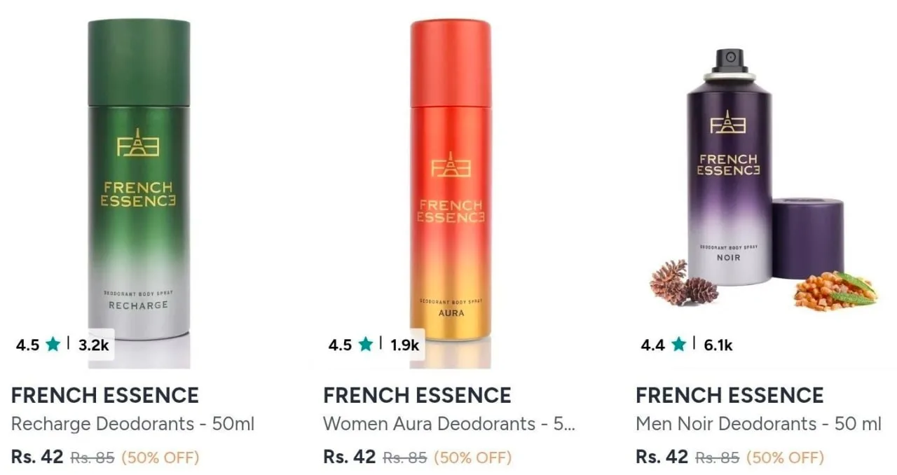 🔥 LOOT - **Myntra   LOOT : Deodorants Starting From ₹42** 🔥🔥
