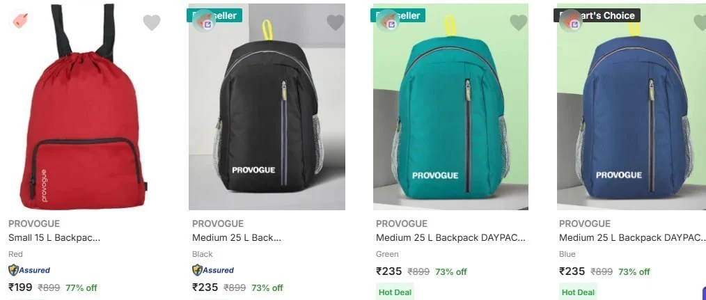 Minimum 70% Off - Provogue Backpacks