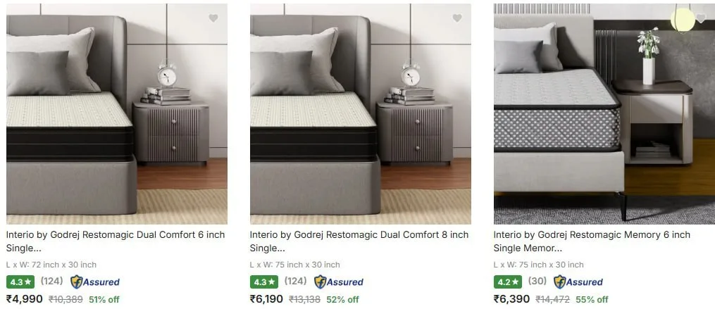 ❇️ Godrej Bed Mattress from Rs4490