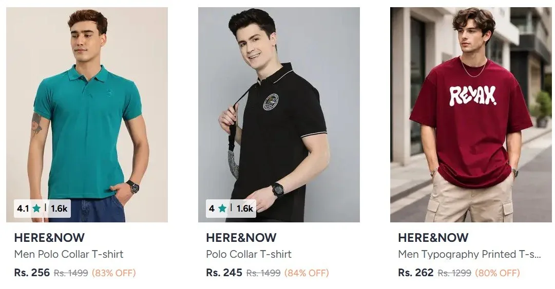 **Myntra | Upto 85% Off On Here & Now Clothing.**