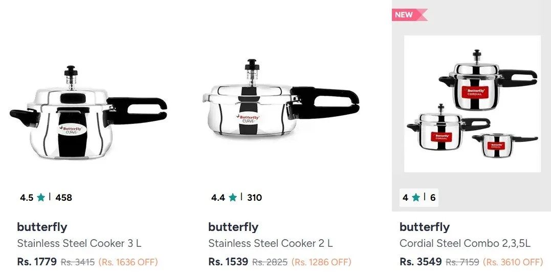**Myntra | Min 40% Off Pressure Cooker & Combos**