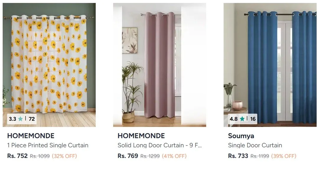 Myntra | Long Door Curtains under 799/-