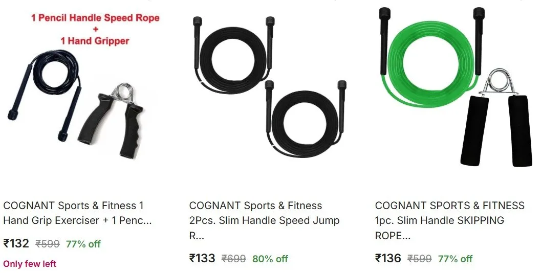 Flipkart | UPTO 84% Off on Gym Fitness Kits Starting @₹132🔥🔥🔥🔥