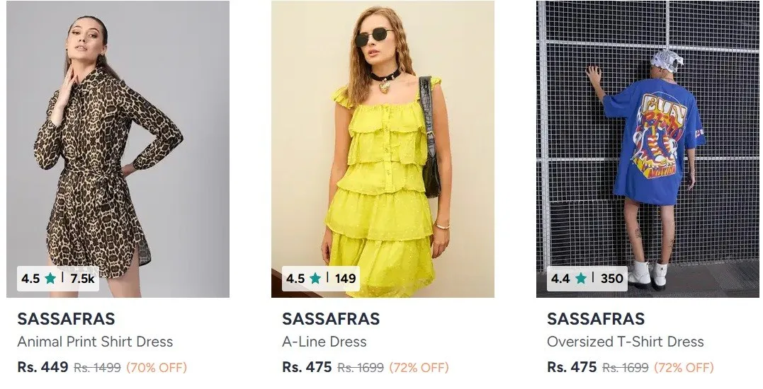Myntra : Womens Clothing Upto 85% Off