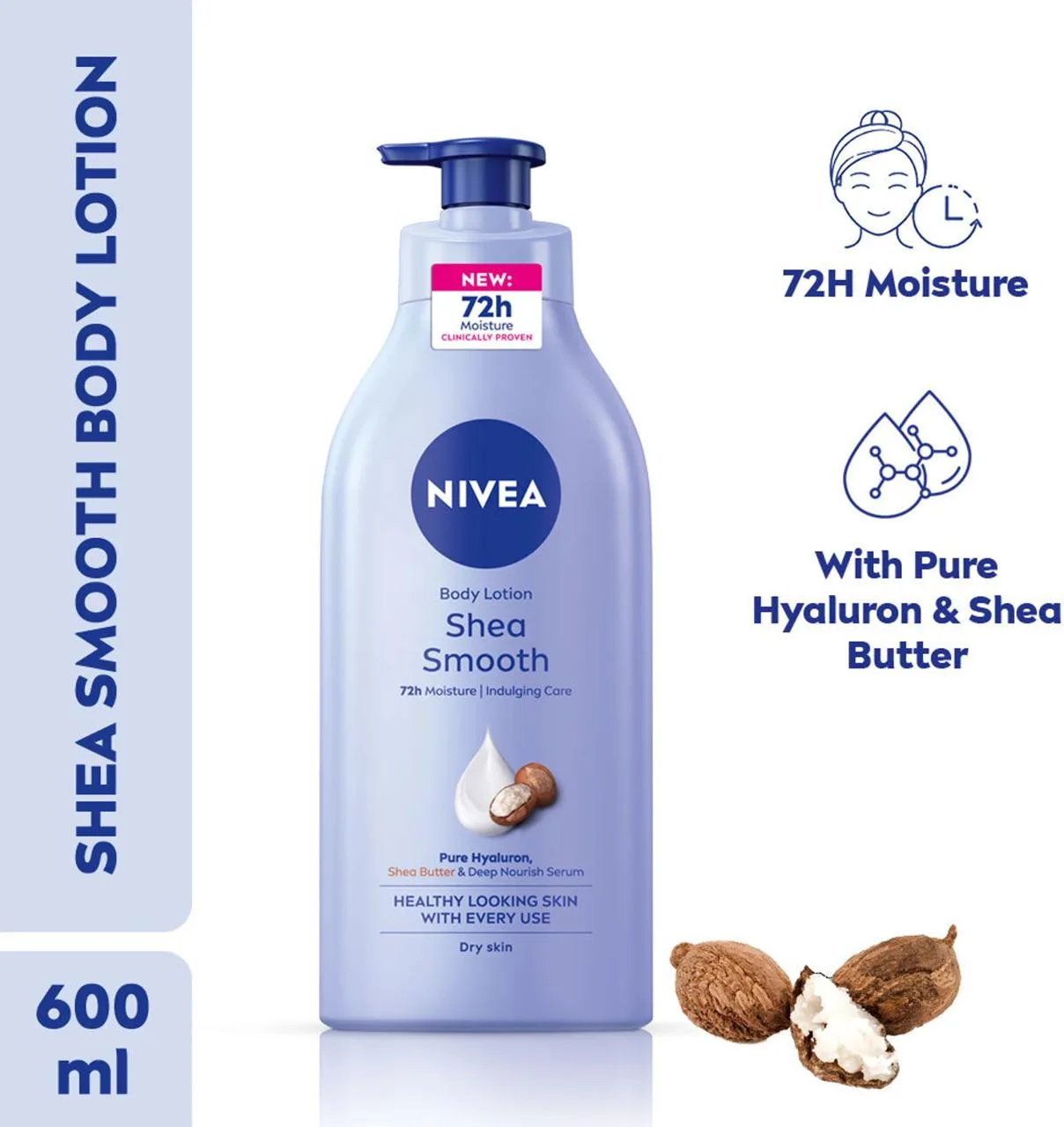 63% Off - NIVEA Lotion Shea Smooth, Moisturizer Lotion  (600 ml) at Rs.314