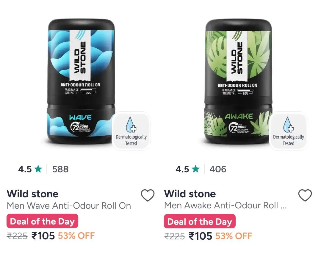 Myntra : Wild Stone Perfumes Starts @ 105