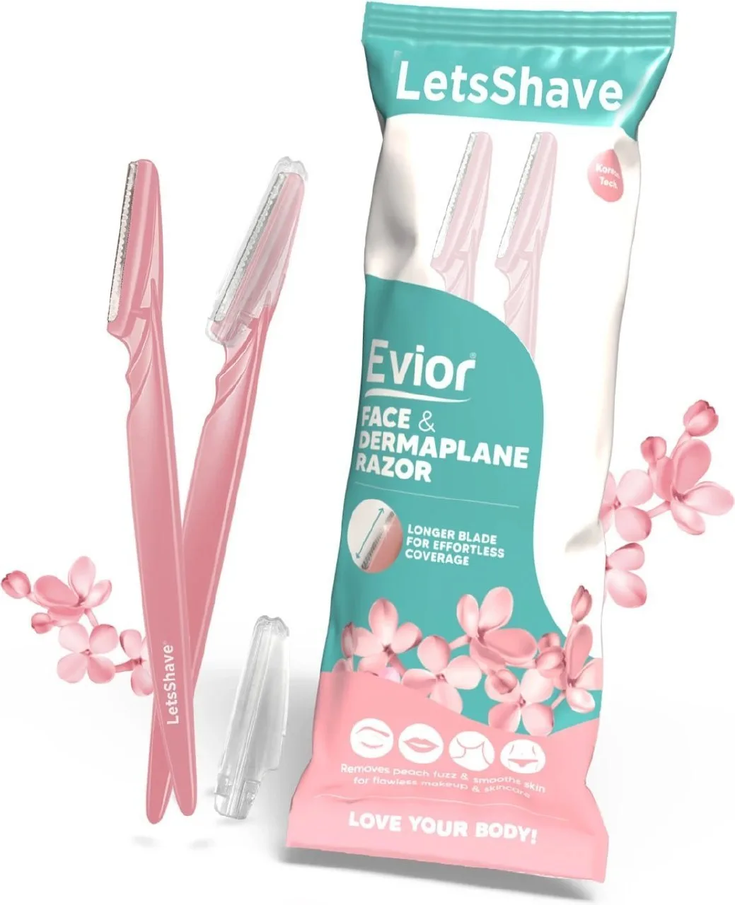 88% Off - LetsShave Reuseable Face Razor Combo for Women  At Rs.99