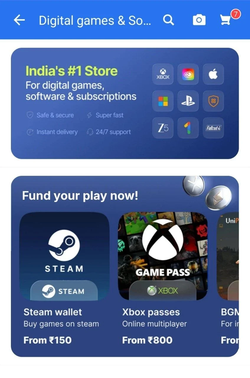 🔥 LOOT - Buy Game Credits & Subscriptions Online Starts at 75.