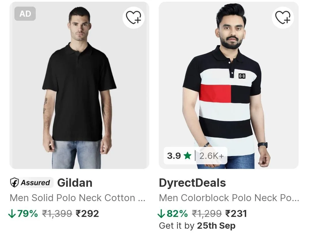 Combo Deal – Men's Trousers Under ₹499/-, Men's Polo T Shirts Under ₹299/-, Men's Jeans Under ₹699/-, Men's Sweatshirts Under ₹299/- & 1 more
