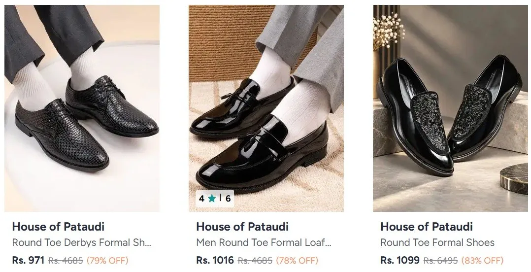 Myntra | Upto 78% Off on Formal Shoes For men Starts At Rs.971
