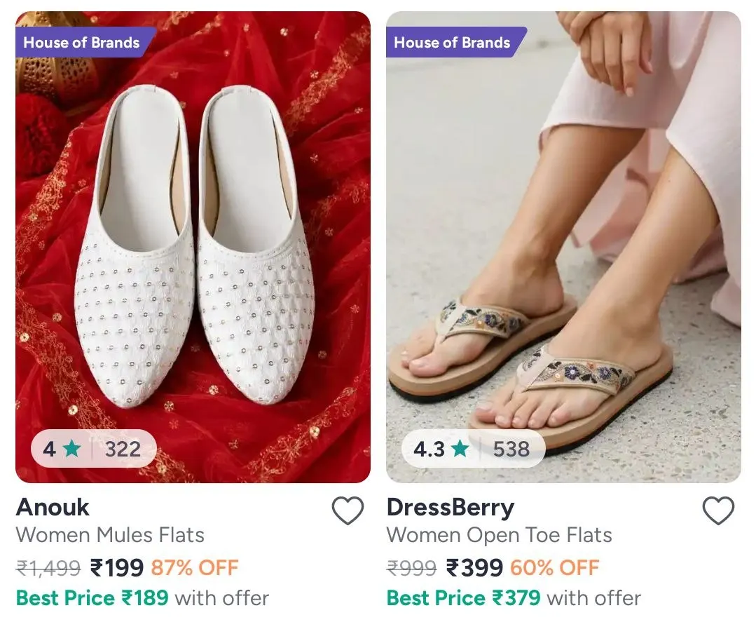 Myntra | Women footwear - Under  399