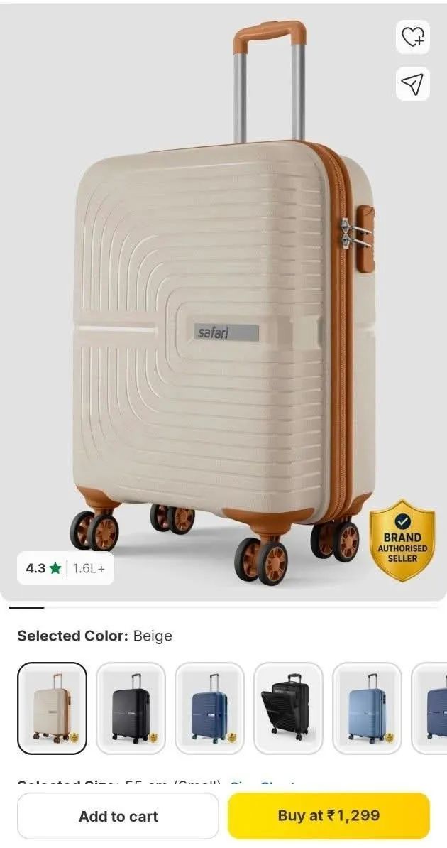 Safari Trolly @1299✌️((Lowest Price ന് താഴെ📉)