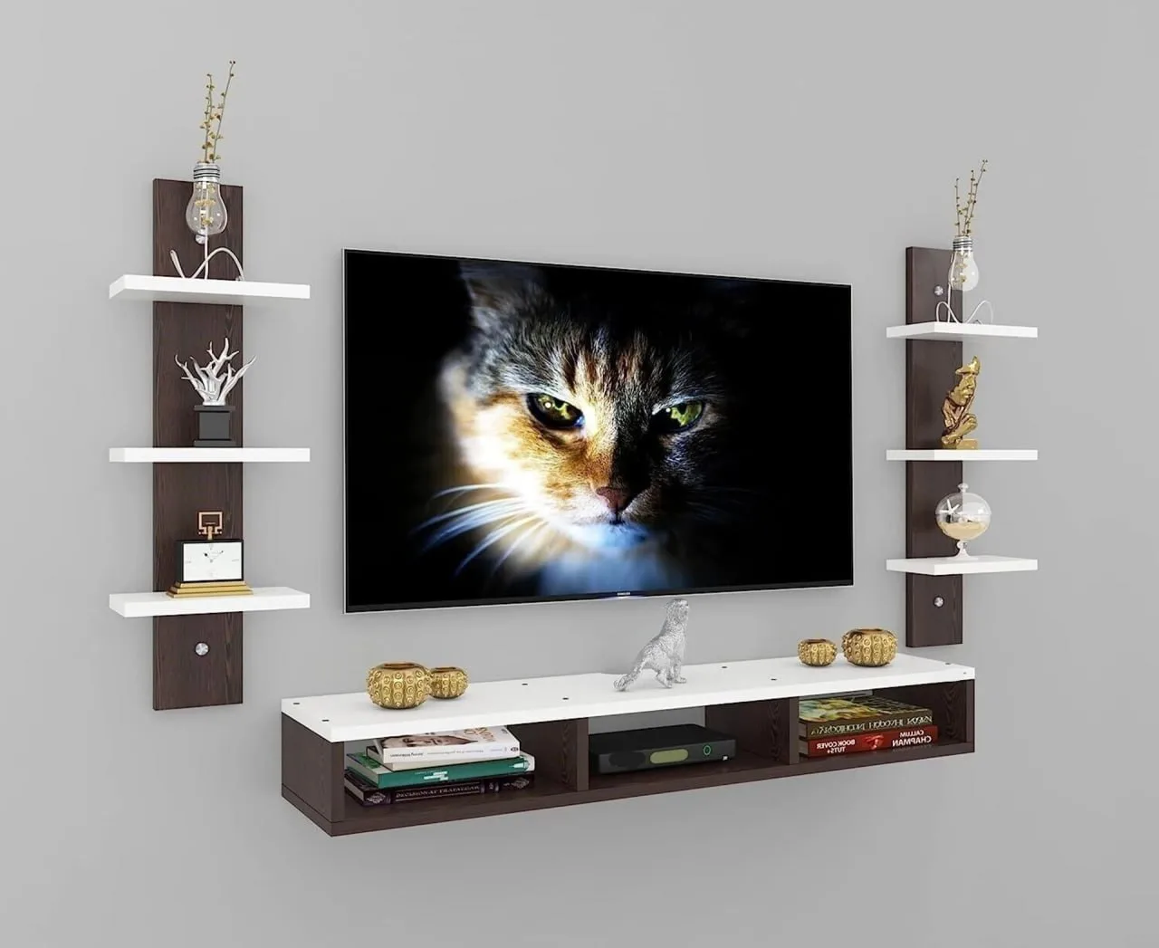 Wooden TV Unit Wall Mounted @771