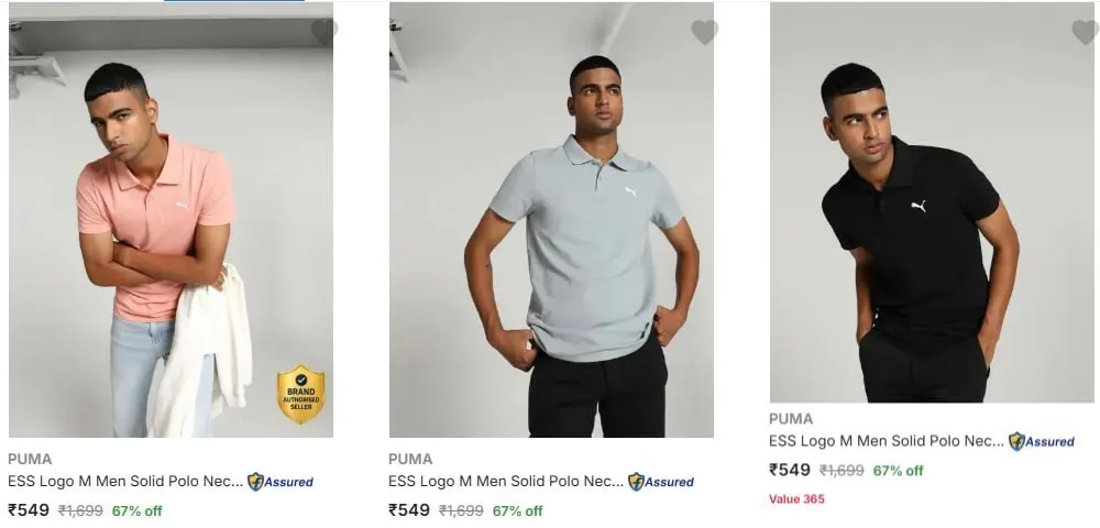 ❇️ Puma Polo Tshirt from Rs549