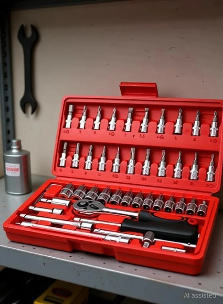 92% Off - Dharti Corporation 46 in 1 Hand Tool Kit At Rs.132