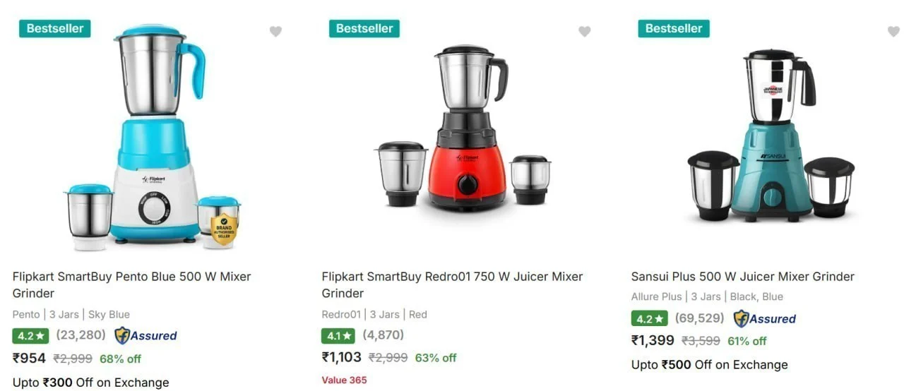 ❇️ Mixer Grinder Starts @954