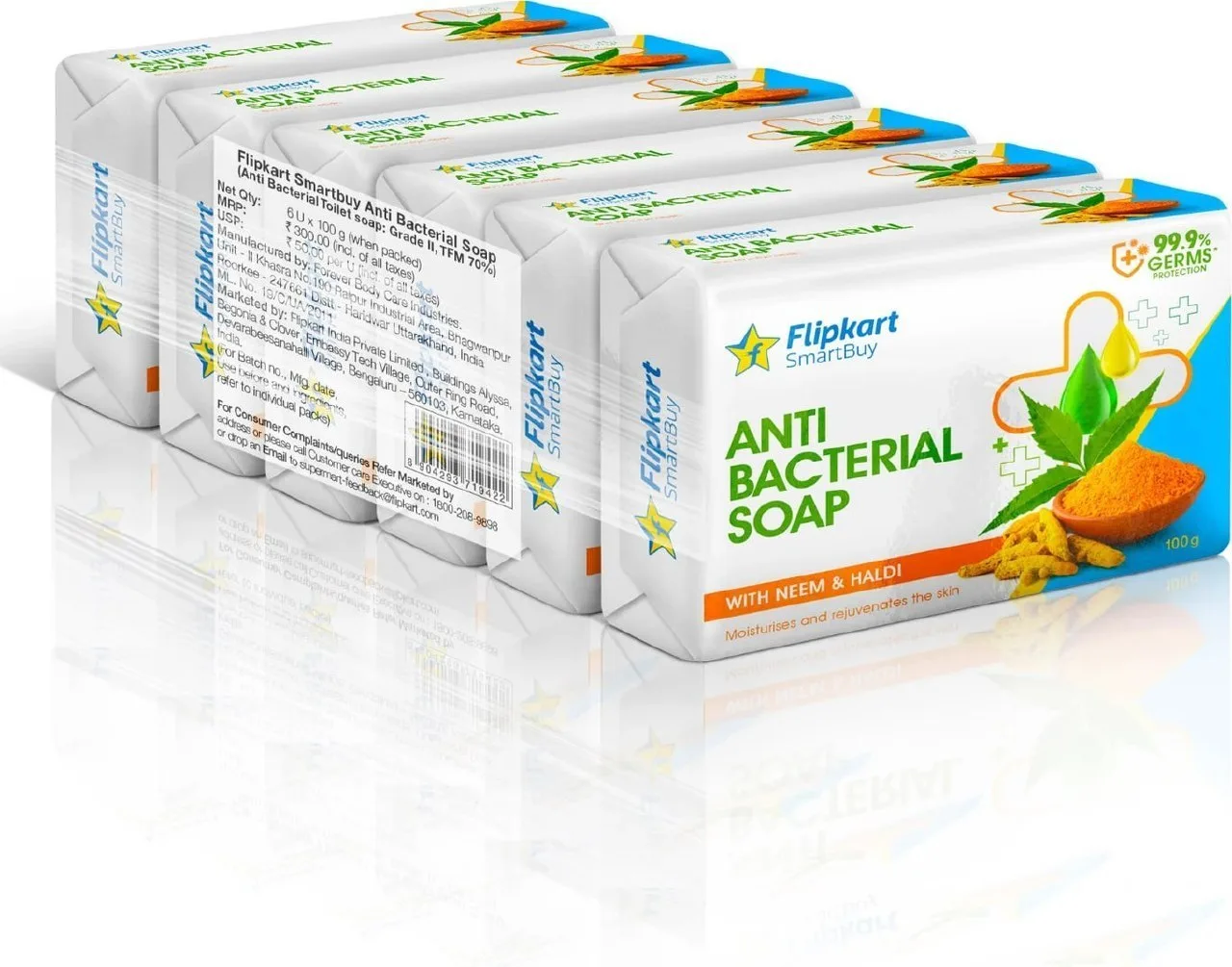 Smartbuy Moisturising Soap, (Pack of 6,100 G)At Rs.82