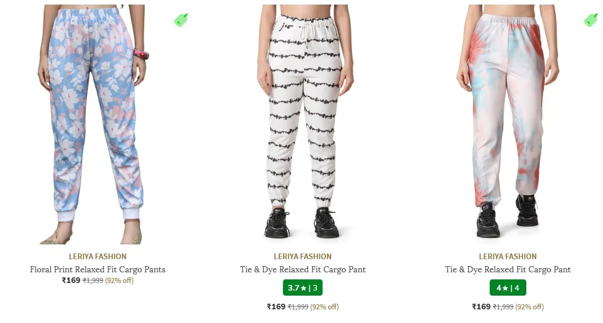 **AJIO : Cargo Pants Starts @169**