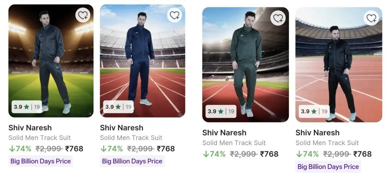 SHIV NARESH TRACKSUITS  @ 74% OFF