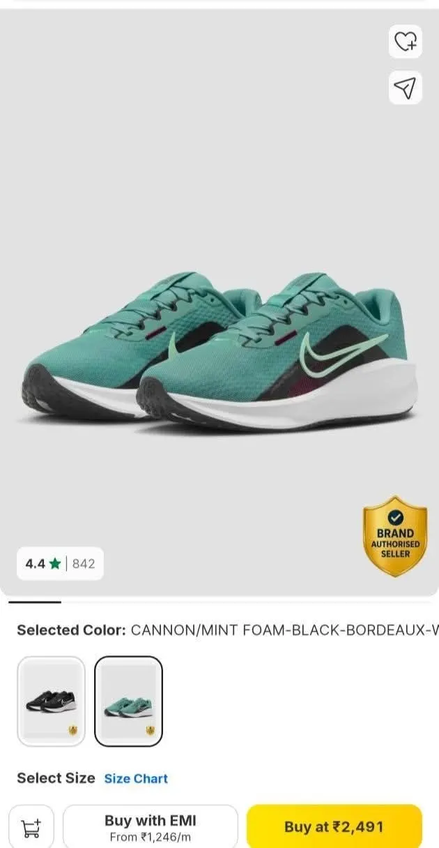 Nike Running Shoe @2250(Effectively)