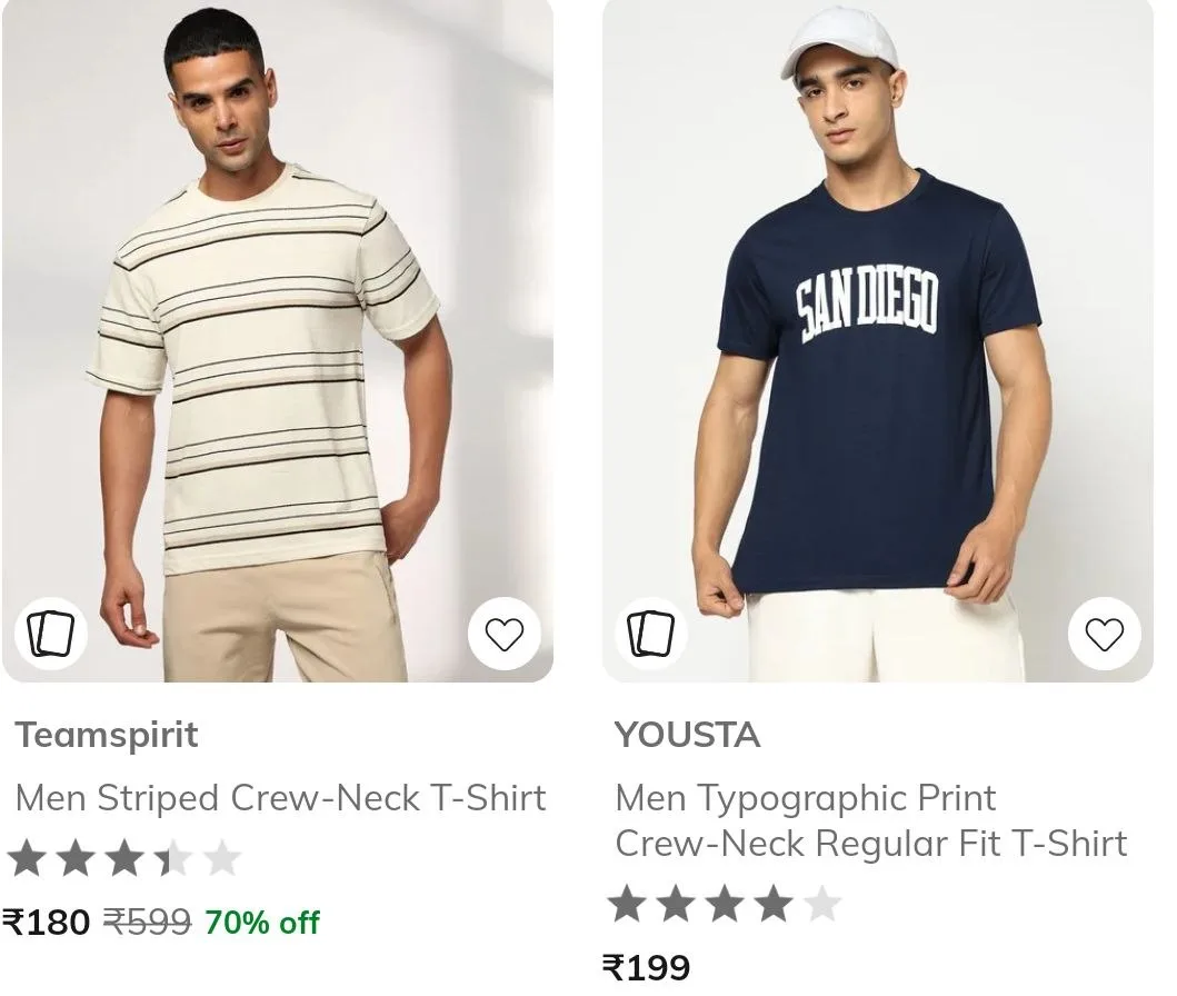 Combo Deal – AJIO Loot  Topwear Clothing Under ₹199. Men's, AJIO Loot  Topwear Clothing Under ₹199. Women's, AJIO Loot  Topwear Clothing Under ₹199. Boy’s, AJIO Loot  Topwear Clothing Under ₹199. Girl’s & 1 more