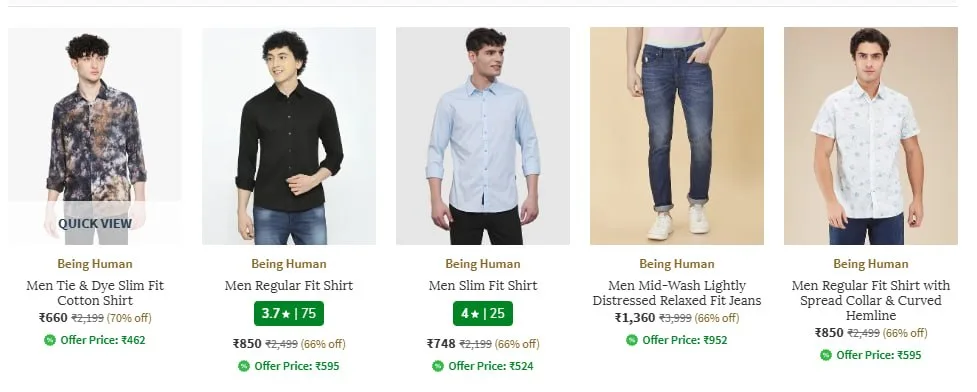 Ajio | Upto 70% Off -  Being Human Men's Clothing